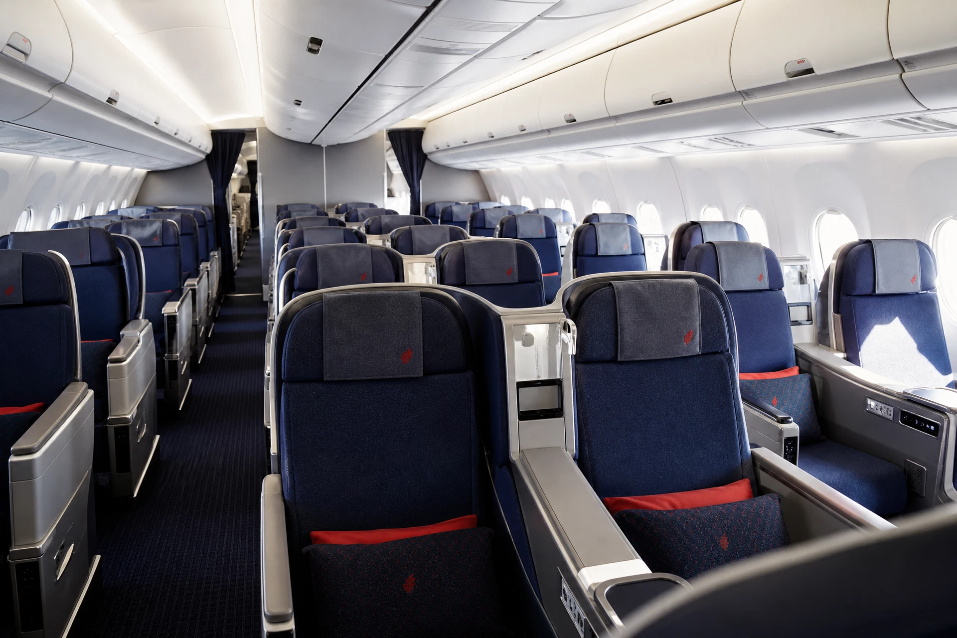 Khoang Thương gia minh họa theo nhận diện hãng: Air China