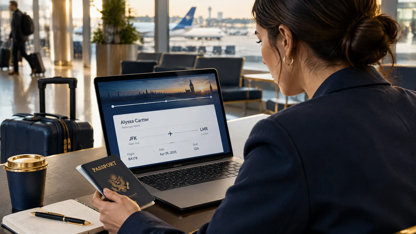 Đổi vé máy bay khi sai tên: cách xử lý theo booking thực tế – ảnh minh họa hành trình hàng không