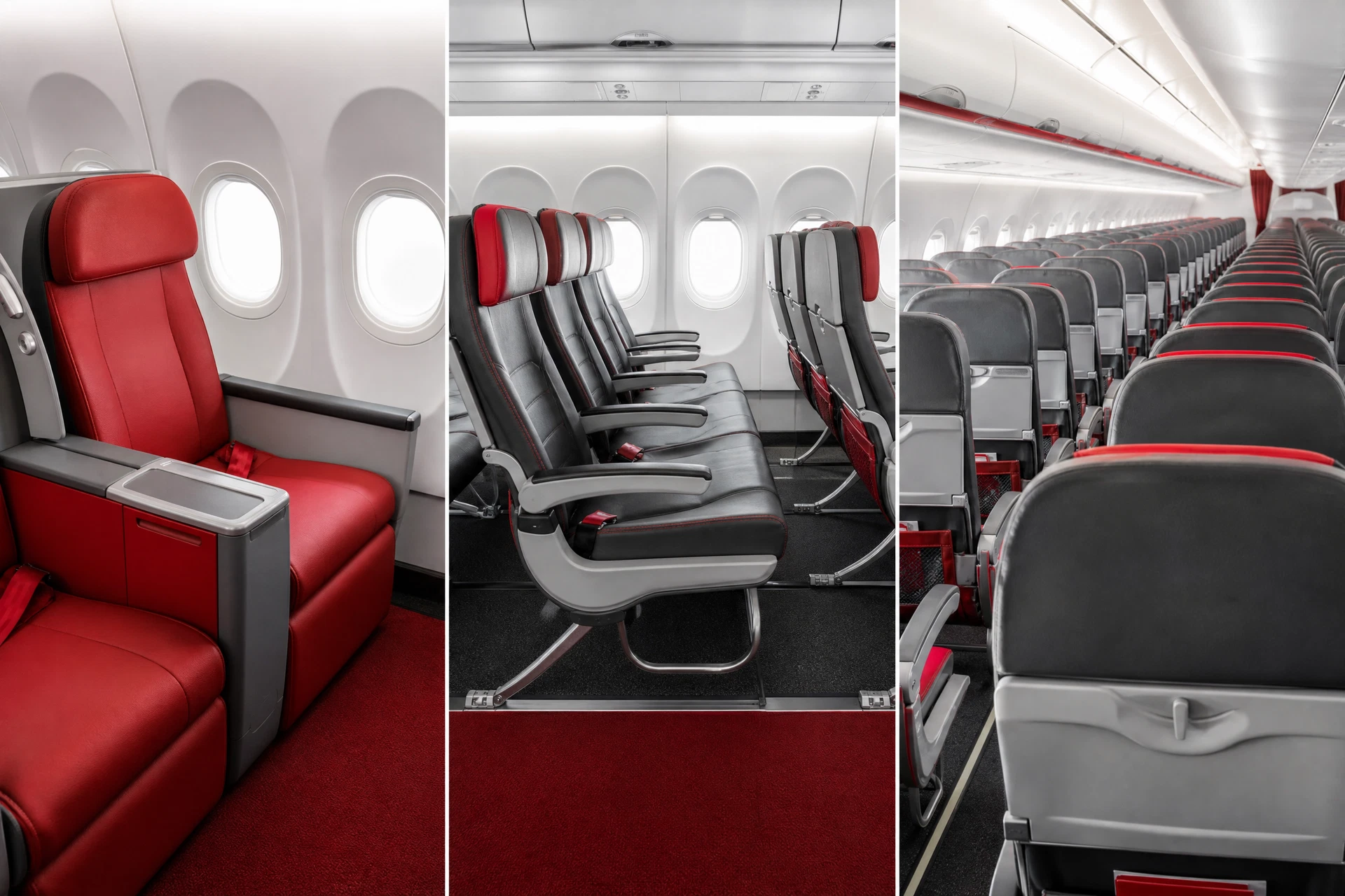 Khoang Thương gia minh họa theo nhận diện hãng: Lion Air