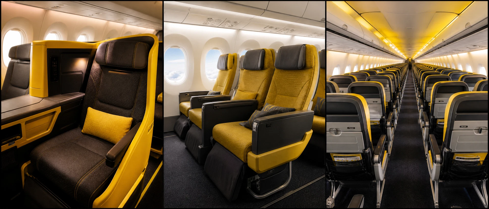 Khoang Thương gia minh họa theo nhận diện hãng: Scoot