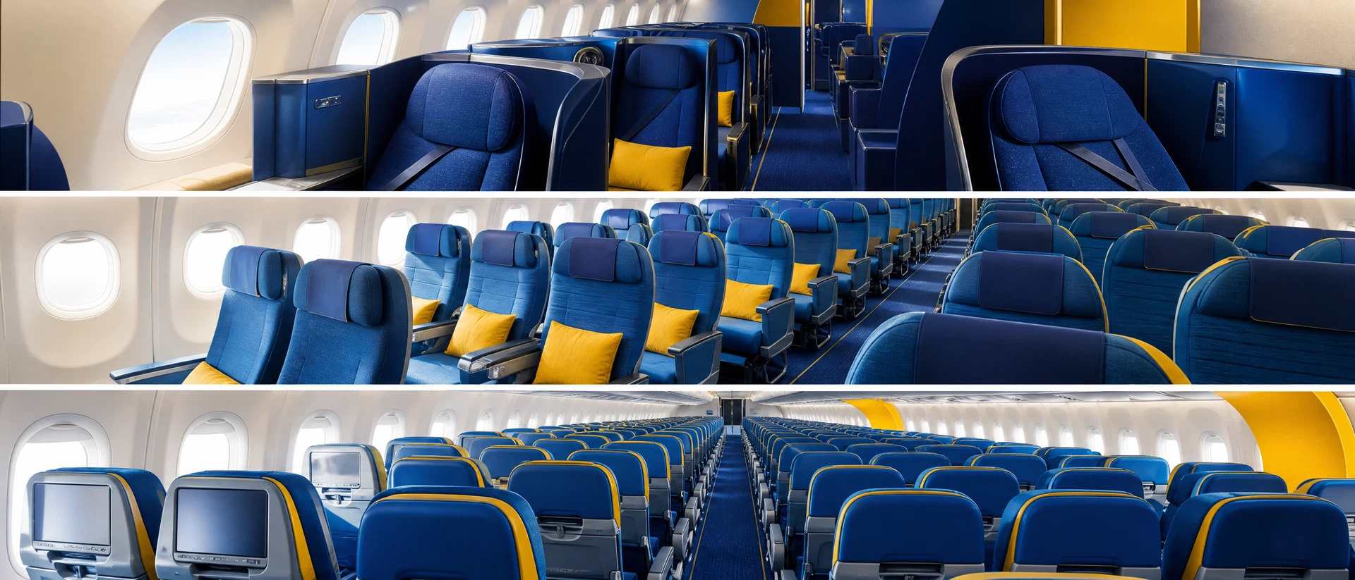 Khoang Thương gia minh họa theo nhận diện hãng: Vietravel Airlines