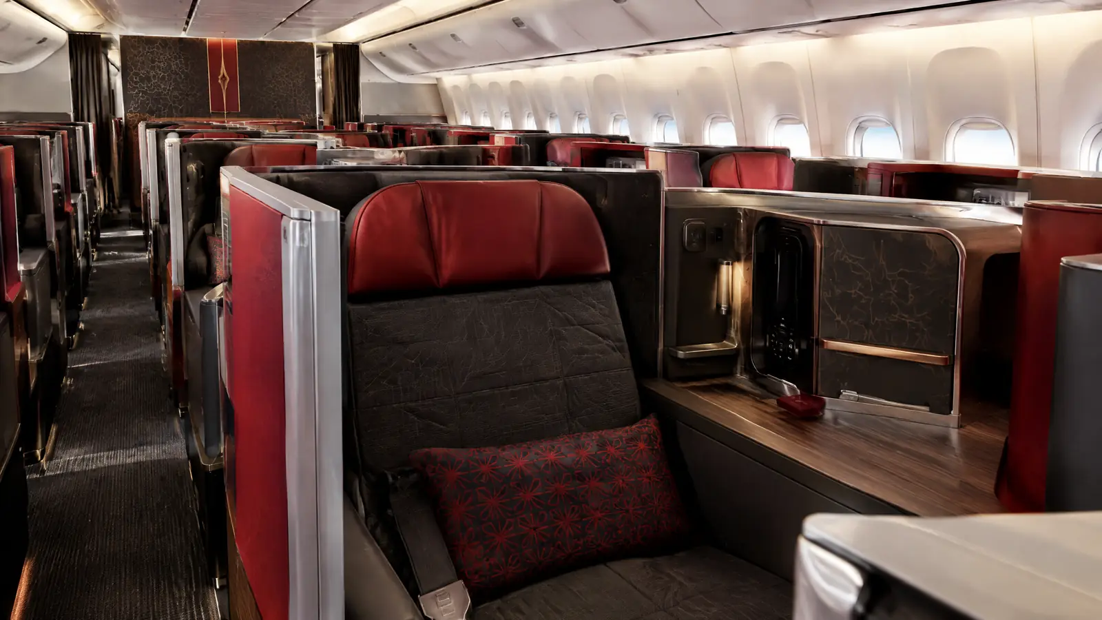 Khoang Thương gia minh họa theo nhận diện hãng: Turkish Airlines