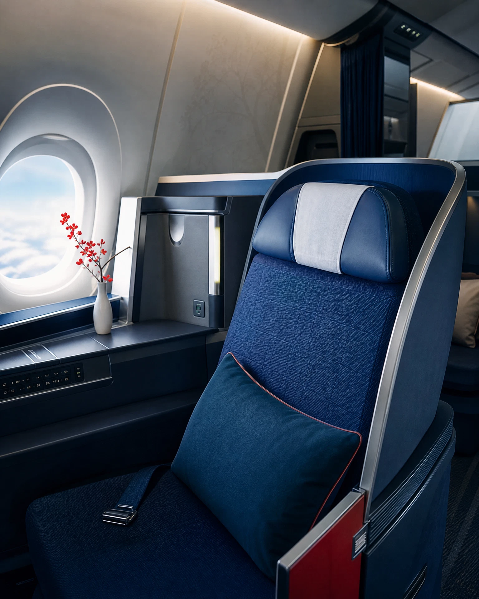 Khoang Thương gia minh họa theo nhận diện hãng: China Southern Airlines