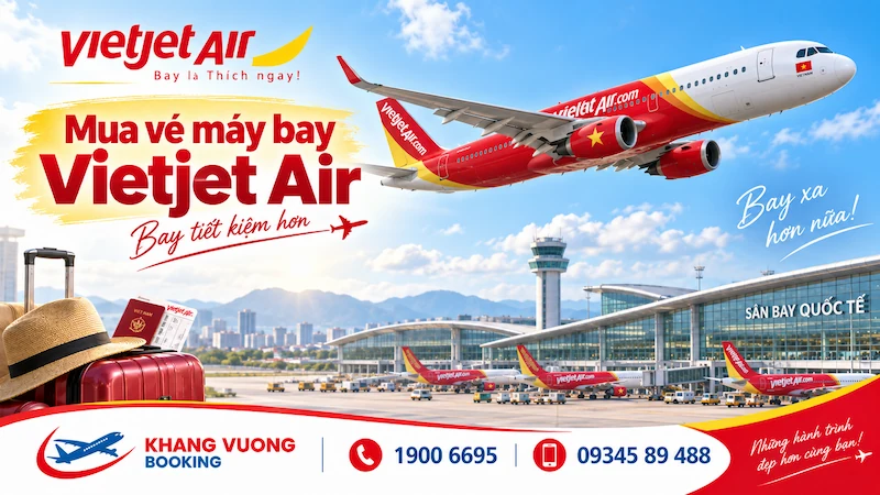 Mua vé máy bay Vietjet Air giá tốt