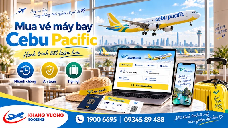Hướng dẫn mua vé máy bay Cebu Pacific giá tốt