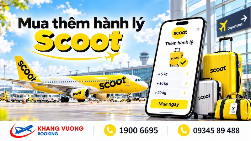 Phí mua thêm hành lý Scoot là bao nhiêu