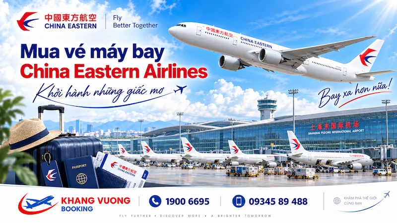 Hướng dẫn mua vé máy bay China Eastern Airlines