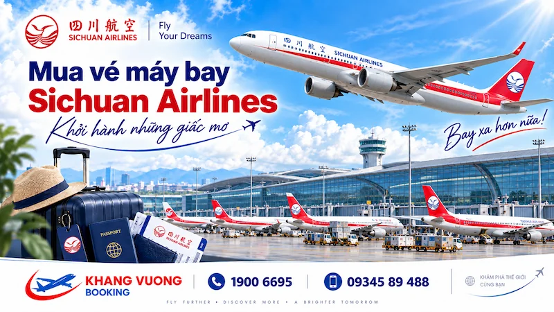 Mua vé Sichuan Airlines giá tốt – Bay quốc tế qua Thành Đô