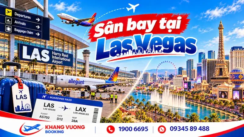 Các sân bay phục vụ Las Vegas - Nên hạ cánh ở đâu?