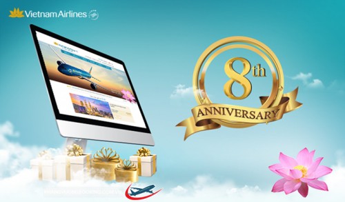 mừng sinh nhật 8 năm vietnam airlines
