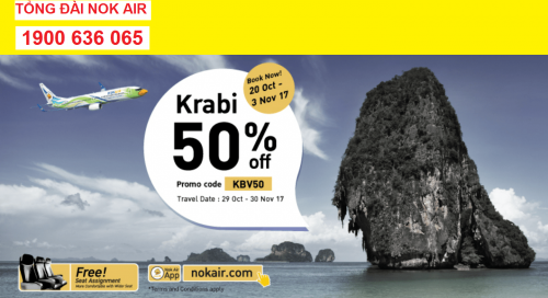 KM mới của Nok Air cho hành trình du lịch Thái