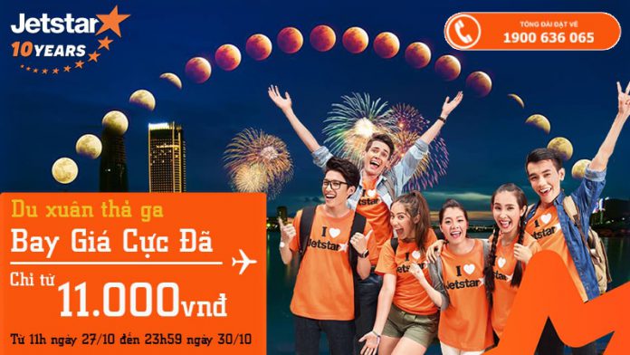 Jetstar Pacific KM vé du xuân Tết chỉ từ 11k siêu rẻ