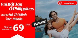 Air Asia KM vé đi Manila giá rẻ từ 69 USD