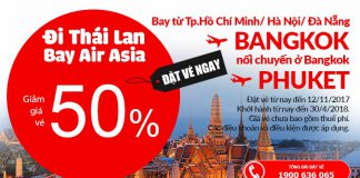 Săn vé rẻ đi Bangkok của Air Asia.