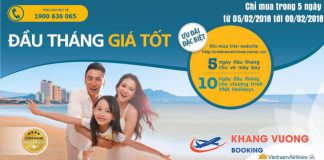 Vietnam Airlines khuyến mãi giá vé chỉ từ 99 USD