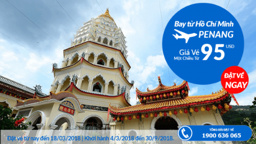 Khuyến mại vé bay Malaysia Airlines chỉ từ 95 USD