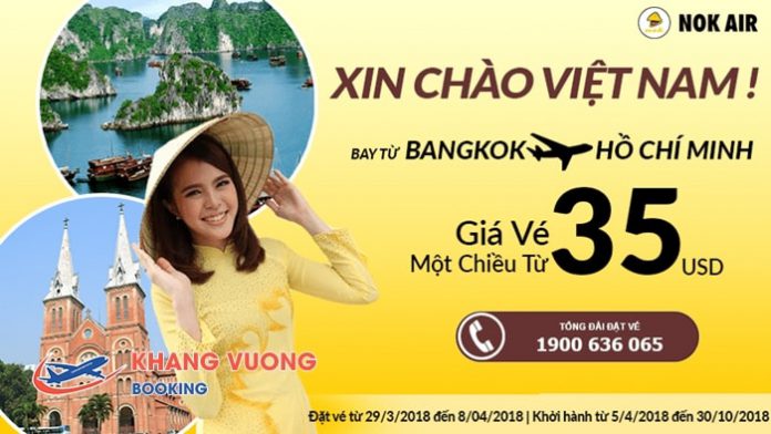 Đặt vé Nok Air từ 35 USD/chiều