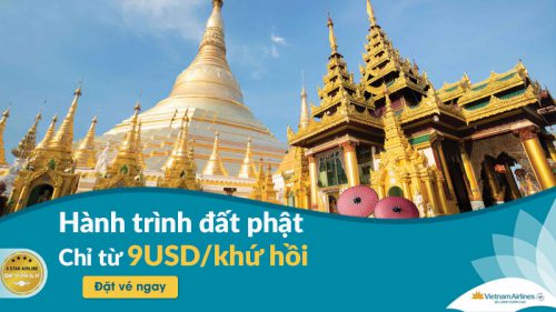Chỉ 9 USD kết nối đất phật cùng Vietnam Airlines