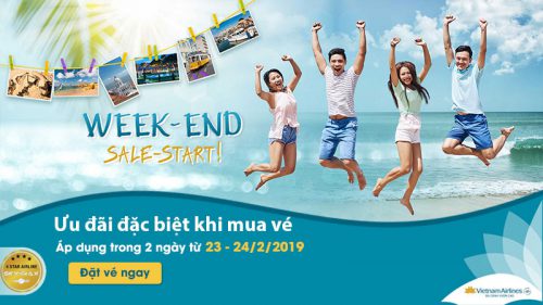 Săn vé máy bay khứ hồi giảm giá cuối tuần cùng Vietnam Airlines