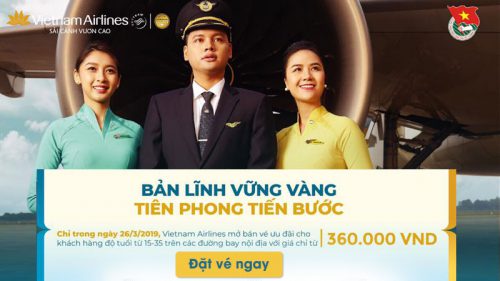 Vé máy bay khuyến mãi chỉ 360.000 VNĐ nhân ngày 26/3