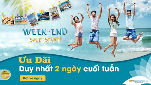 Cuối tuần rồi săn vé Vietnam Airlines khuyến mãi thôi!