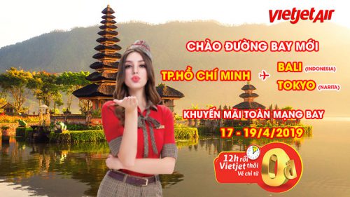 Vietjet Air tung hàng triệu vé 0 đồng trải nghiệm đảo ngọc Bali
