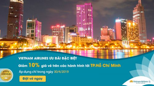 Ưu đãi đặc biệt nhân ngày 30/4 từ Vietnam Airlines