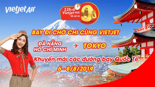 Vietjet khuyến mãi vé máy bay 0 đồng bay đi chờ chi