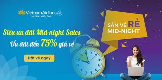 Siêu khuyến mãi Vietnam Airlines giảm 75% giá vé