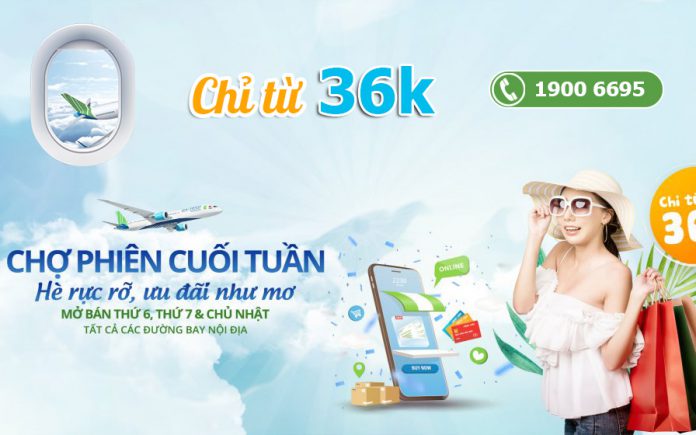 Bamboo Airways khuyến mãi vé máy bay chỉ từ 36.000 VND