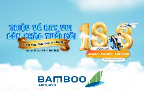 Khuyến mãi mừng tuổi mới Bamboo Airways tung triệu vé máy bay