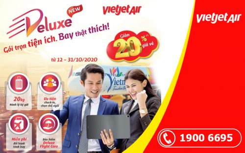 Khuyến mãi 4.5 triệu vé máy bay mùa lễ hội từ Vietjet Air