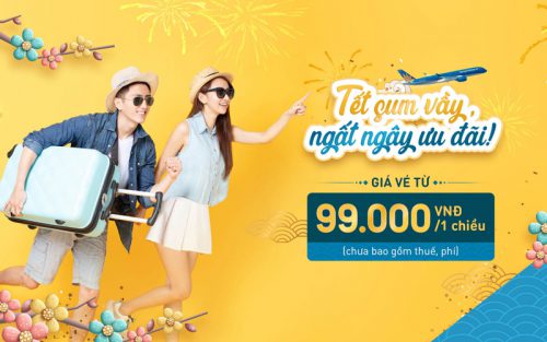 Vé máy bay Tết khuyến mãi Vietnam Airlines chỉ từ 99.000 VND