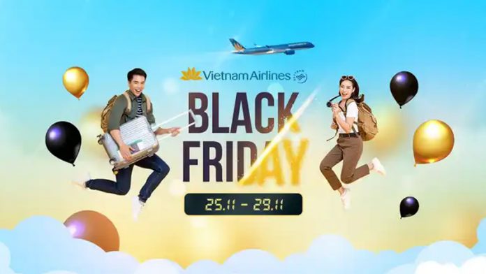 Black Friday Vietnam Airlines khuyến mãi giảm 15% giá vé