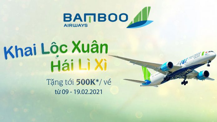 Cùng Bamboo Airways săn vé máy bay khai lộc xuân hái lì xì