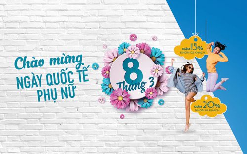 Vietnam Airlines chào mừng ngày 8/3 khuyến mãi giảm đến 20%
