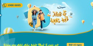 Vietnam Airlines khuyến mãi chỉ từ 502.000 VND thứ 5 rực rỡ