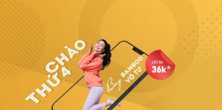 Bamboo Airways khuyến mãi thứ 4 bay vô tư chỉ từ 36.000 VND