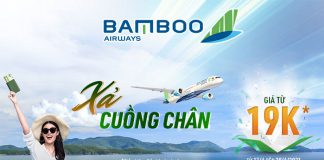 Bamboo Airways khuyến mãi xả cuồng chân chỉ từ 19k