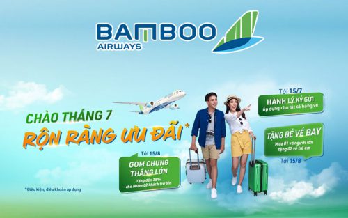 Khuyến mãi ngàn ưu đãi chào tháng 7 từ Bamboo Airways