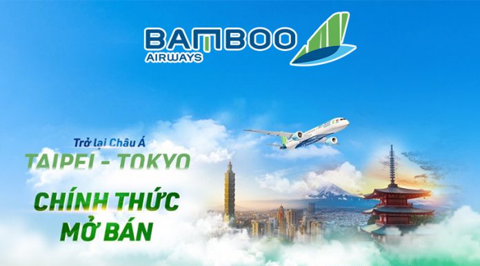Mở bán vé máy bay đi Đài Bắc, Tokyo từ Bamboo Airways