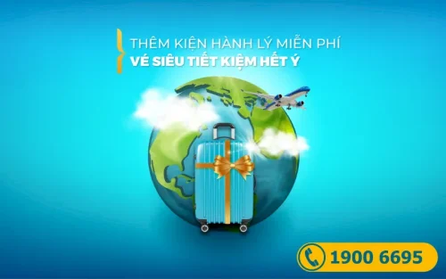 Vietnam Airlines tặng hành lý ký gửi cho vé Phổ thông