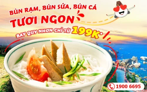 Vietjet Air khuyến mãi vé máy bay đi Quy Nhơn dịp Tết