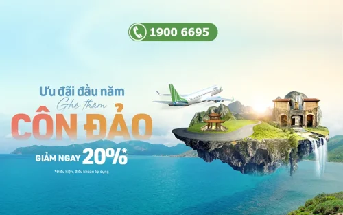 Vé máy bay đi Côn Đảo Bamboo Airways giảm tới 20%