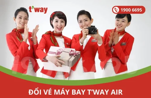 Đổi vé máy bay T’way Air
