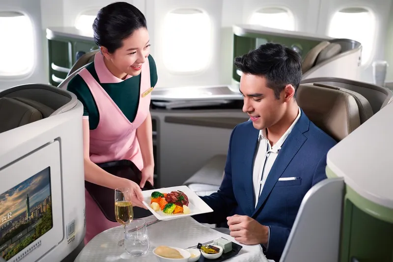 Hạng ghế và vị trí ngồi trên chuyến bay EVA Air đi San Francisco