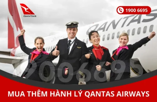 Mua thêm hành lý Qantas Airways