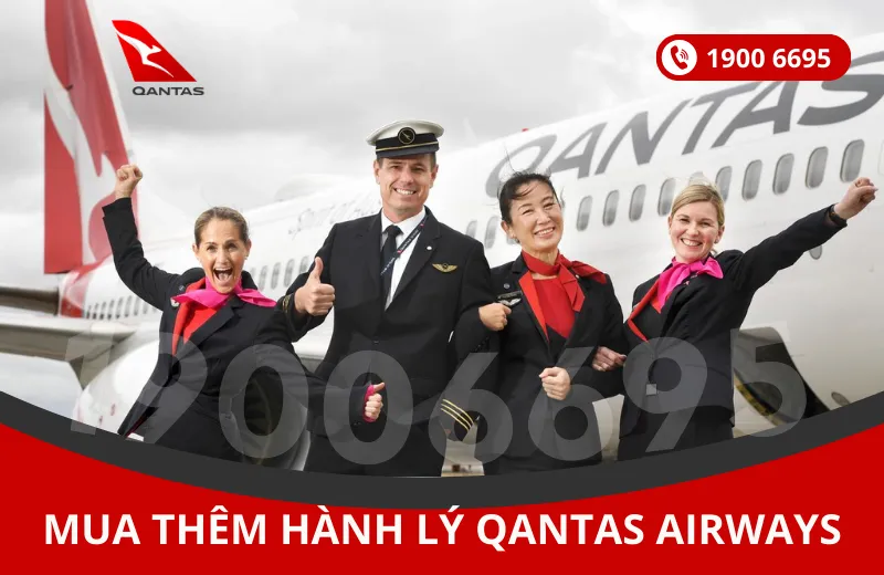 Mua thêm hành lý Qantas Airways