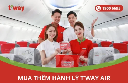 Mua thêm hành lý T’way Air