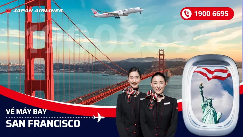 Vé máy bay Japan Airlines đi San Francisco